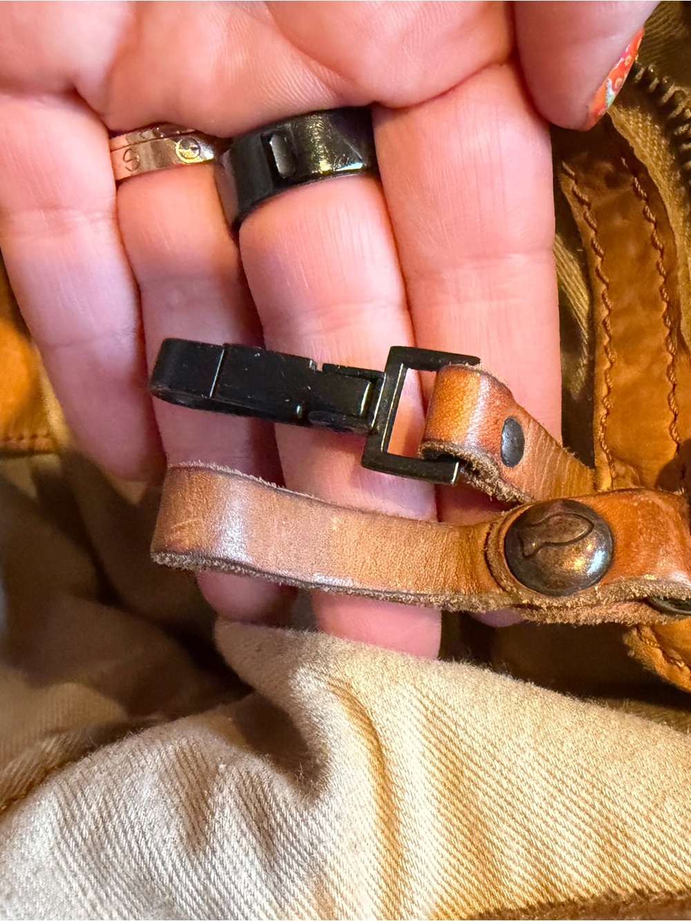 Campomaggi Woven Leather Shoulder Bag in Tan - Picture 10 of 13